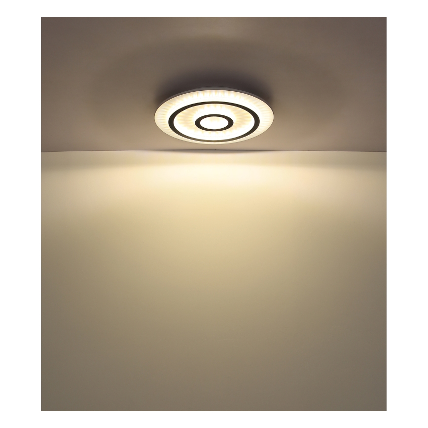 Globo - Plafonnier LED dimmable 40W/230V 3000-6500K Ø 45 cm blanc + télécommande