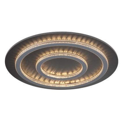 Globo - Plafonnier LED dimmable LED/60W/230V 3000-6500K Ø 55 cm anthracite + télécommande