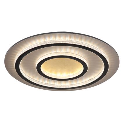 Globo - Plafonnier LED dimmable 60W/230V 3000-6500K Ø 55 cm noir + télécommande