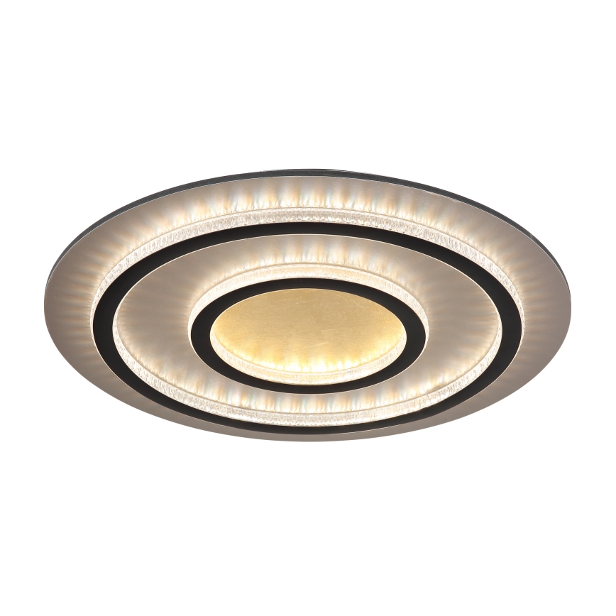 Globo - Plafonnier LED dimmable 60W/230V 3000-6500K Ø 55 cm noir + télécommande