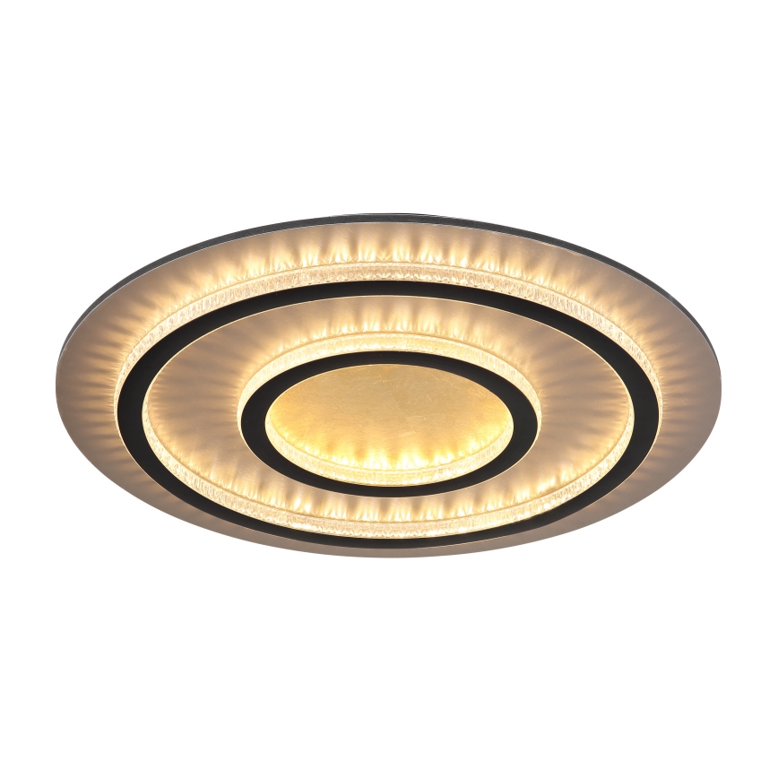 Globo - Plafonnier LED dimmable 60W/230V 3000-6500K Ø 55 cm noir + télécommande