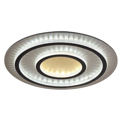 Globo - Plafonnier LED dimmable 60W/230V 3000-6500K Ø 55 cm noir + télécommande
