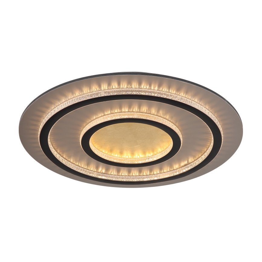 Globo - Plafonnier LED dimmable 60W/230V 3000-6500K Ø 55 cm noir + télécommande