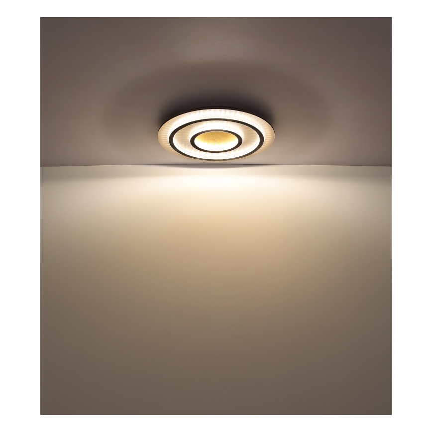 Globo - Plafonnier LED dimmable 60W/230V 3000-6500K Ø 55 cm noir + télécommande