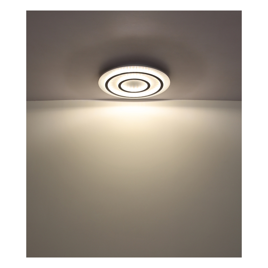 Globo - Plafonnier LED dimmable 60W/230V 3000-6500K Ø 55 cm blanc + télécommande