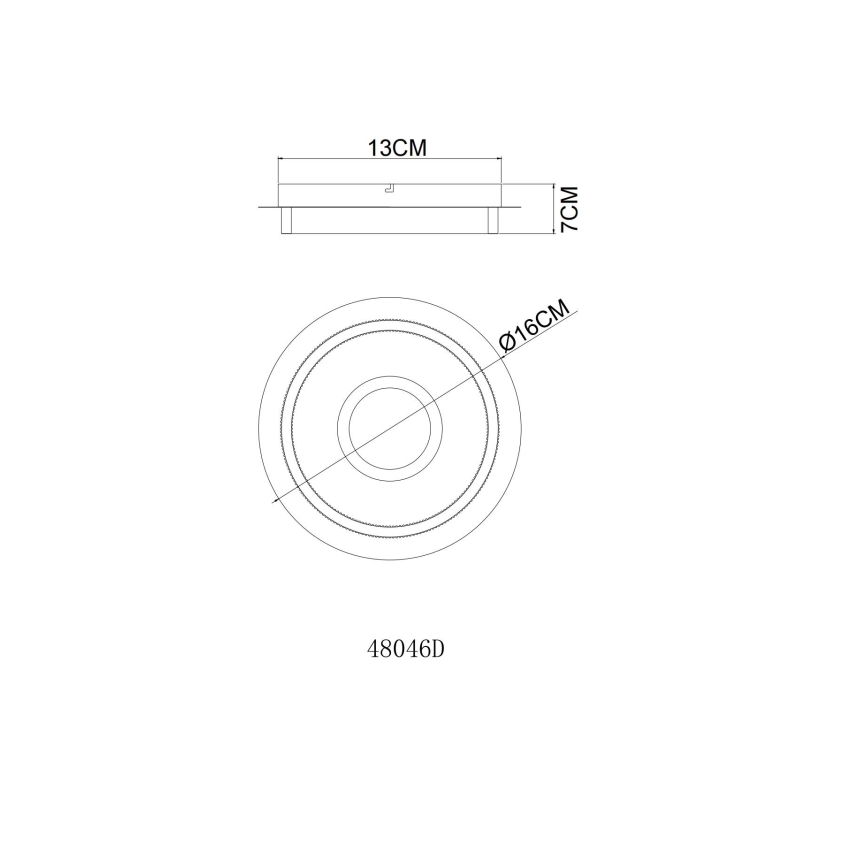 Globo - Plafonnier LED/8W/230V 3000K Ø 16 cm