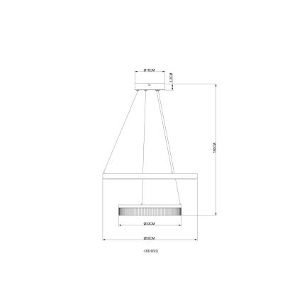 Globo - Suspension LED sur câble LED/30W/230V 3000K