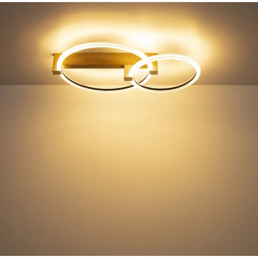 Globo - Plafonnier LED 24W/230V 3000K 58x38 cm beige
