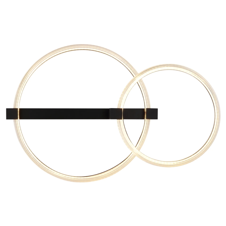 Globo - Plafonnier LED 24 W 230 V 3000 K 58 x 38 cm noir