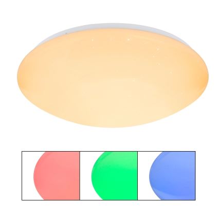 Globo - Plafonnier LED RGB dimmable LED/24W/230V + LED/8W 2700-6500K Ø 41 cm + télécommande