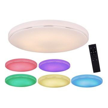 Globo 48408-60 - Plafonnier dimmable LED RGB KALLE 1xLED/60W/230V + télécommande
