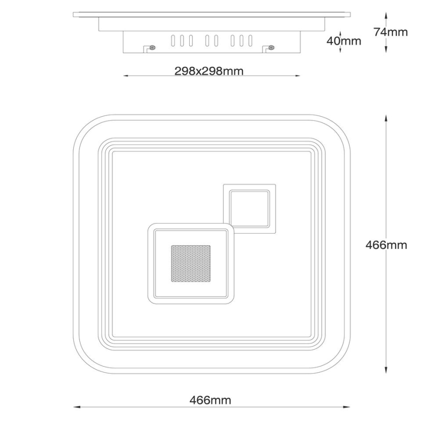 Globo - Plafonnier à intensité variable LED/40W/230V 2700-6500K + télécommande