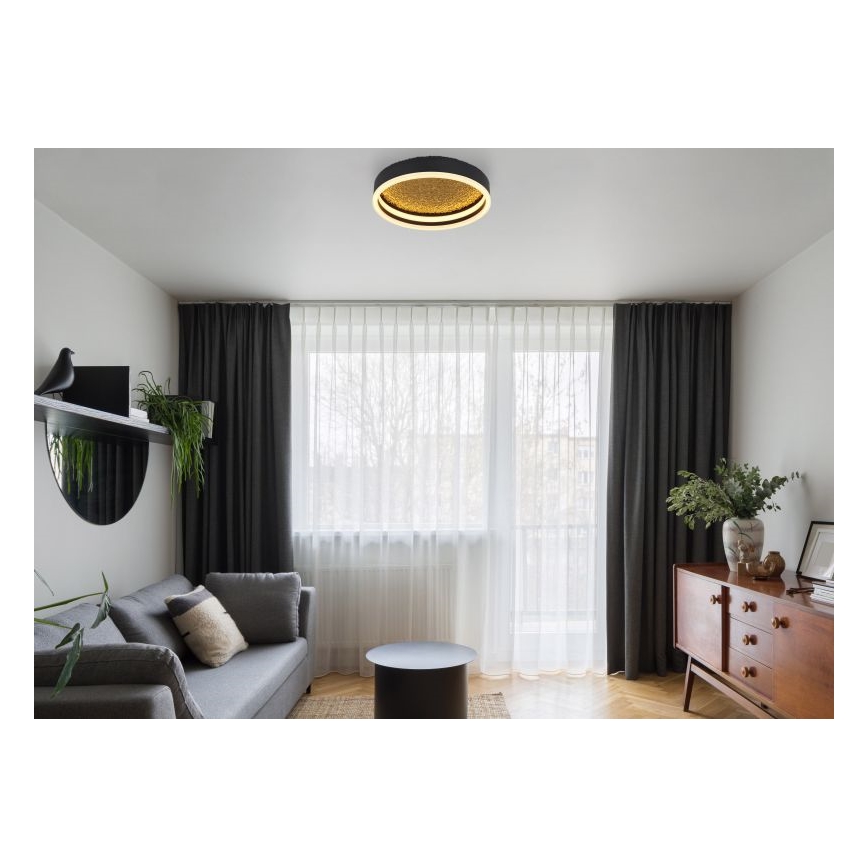 Globo - Plafonnier à LED LED/24W/230V d. 30 cm noir