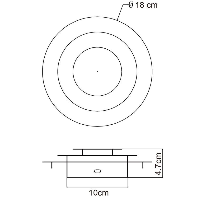 Globo - Plafonnier LED/18W/230V 3000K Ø 18 cm doré