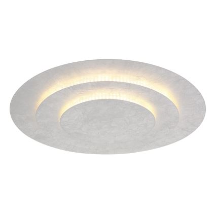 Globo - Plafonnier LED, 40 W, 230 V, 3000 K, Ø 49 cm, argenté