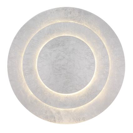 Globo - Plafonnier LED, 40 W, 230 V, 3000 K, Ø 49 cm, argenté