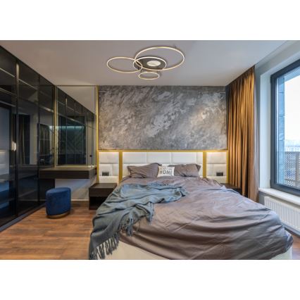 Globo - Plafonnier LED dimmable LED/70W/230V 2700-6500K doré + télécommande