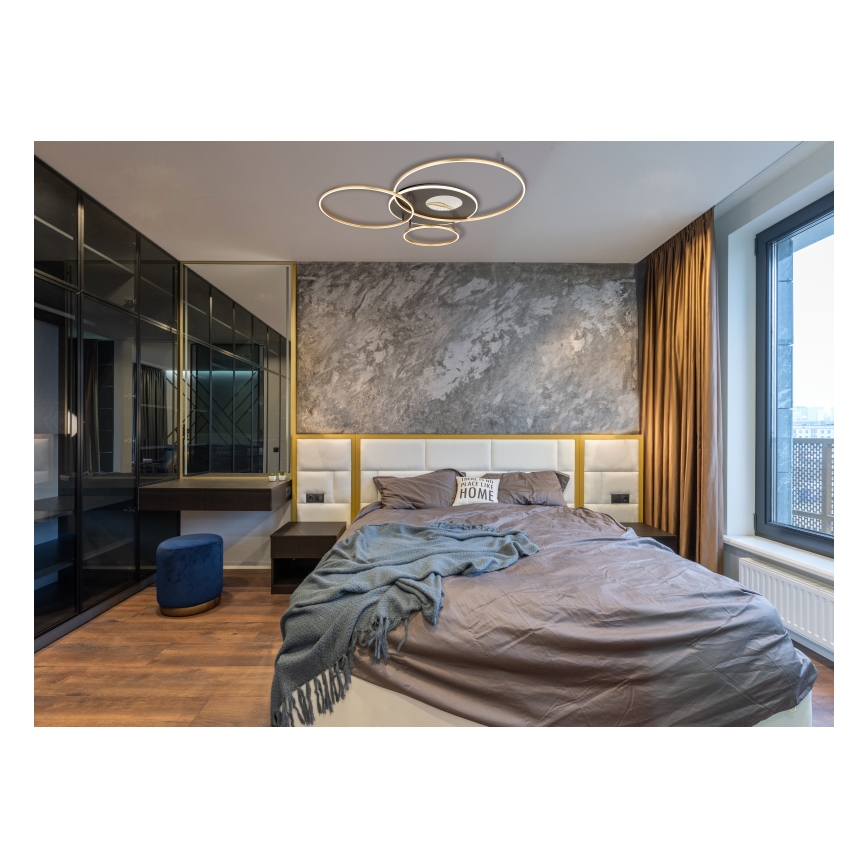 Globo - Plafonnier LED dimmable LED/70W/230V 2700-6500K doré + télécommande