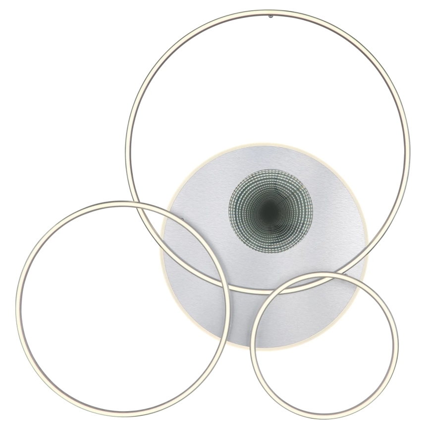 Globo – Plafonnier LED dimmable 70 W, 230 V, 2700–6500 K, Wi‑Fi Tuya, chrome mat + télécommande