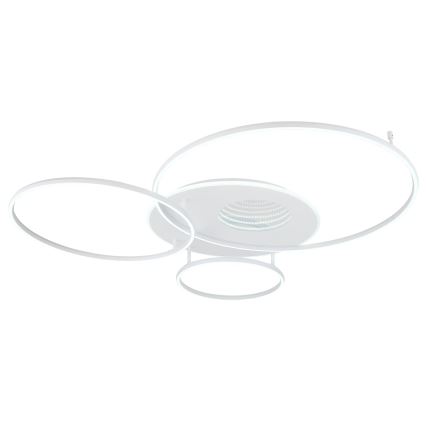 Globo - Plafonnier LED dimmable 70 W / 230 V, 2700–6500 K, 105 x 26,5 cm, blanc + télécommande