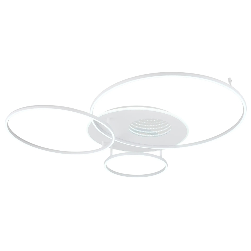 Globo - Plafonnier LED dimmable 70 W / 230 V, 2700–6500 K, 105 x 26,5 cm, blanc + télécommande