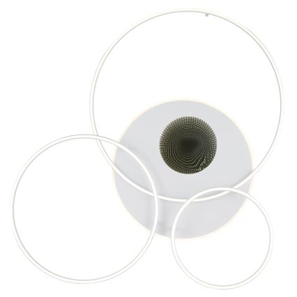 Globo - Plafonnier LED dimmable 70 W / 230 V, 2700–6500 K, 105 x 26,5 cm, blanc + télécommande
