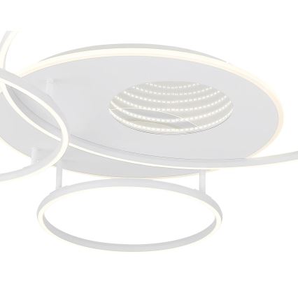 Globo - Plafonnier LED dimmable 70 W / 230 V, 2700–6500 K, 105 x 26,5 cm, blanc + télécommande