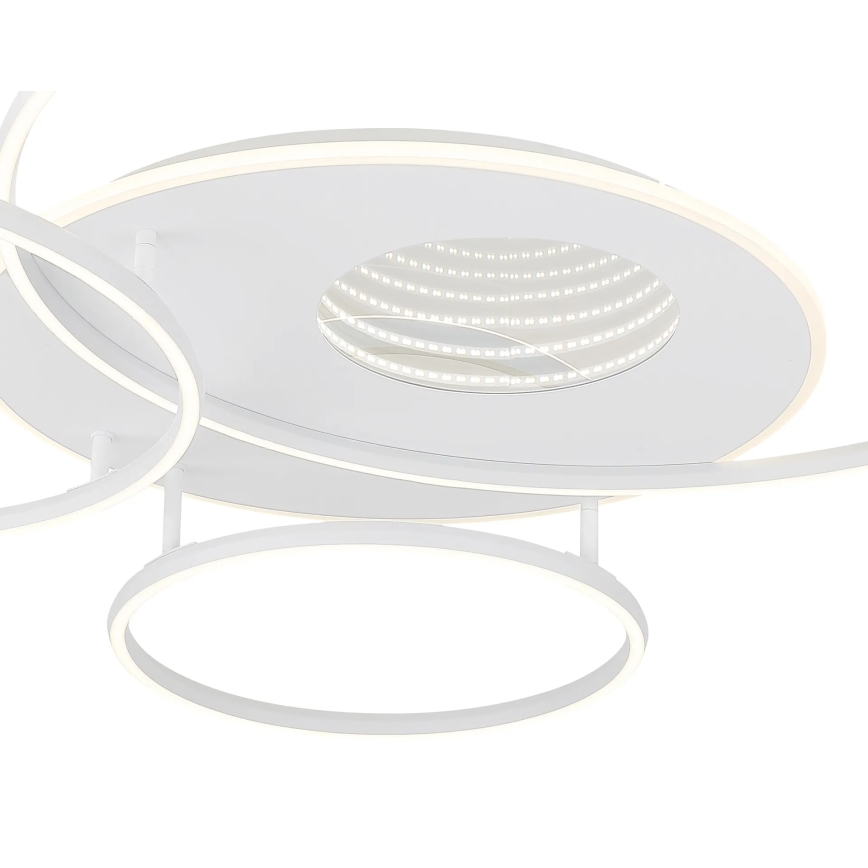 Globo - Plafonnier LED dimmable 70 W / 230 V, 2700–6500 K, 105 x 26,5 cm, blanc + télécommande