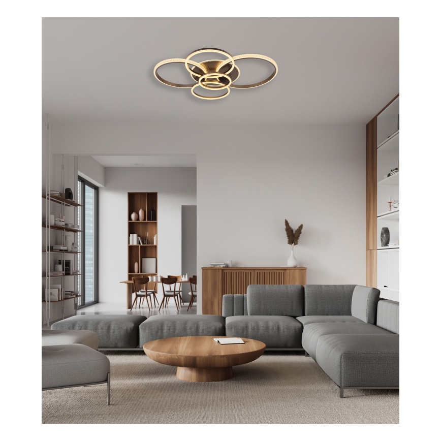 Globo - Plafonnier LED/70W/230V 3000K 88x110 cm anthracite