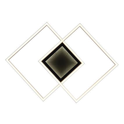 Globo - Plafonnier LED dimmable/32W/230V 2700-6500K 42,6x42,6 cm noir + télécommande