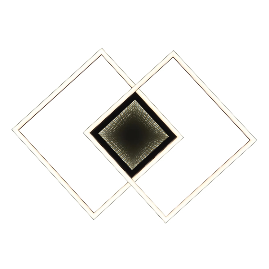 Globo - Plafonnier LED dimmable/32W/230V 2700-6500K 42,6x42,6 cm noir + télécommande