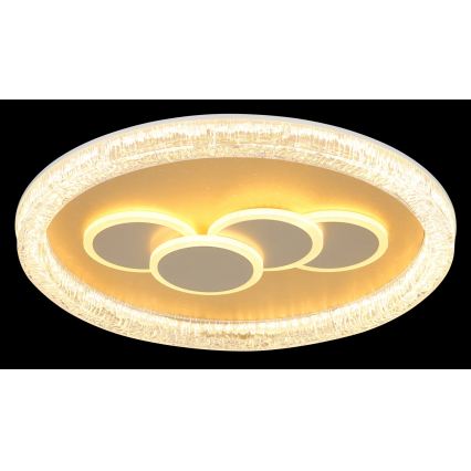 Globo - Plafonnier LED 40 W / 230 V, 3000 K, Ø 49,5 cm, doré