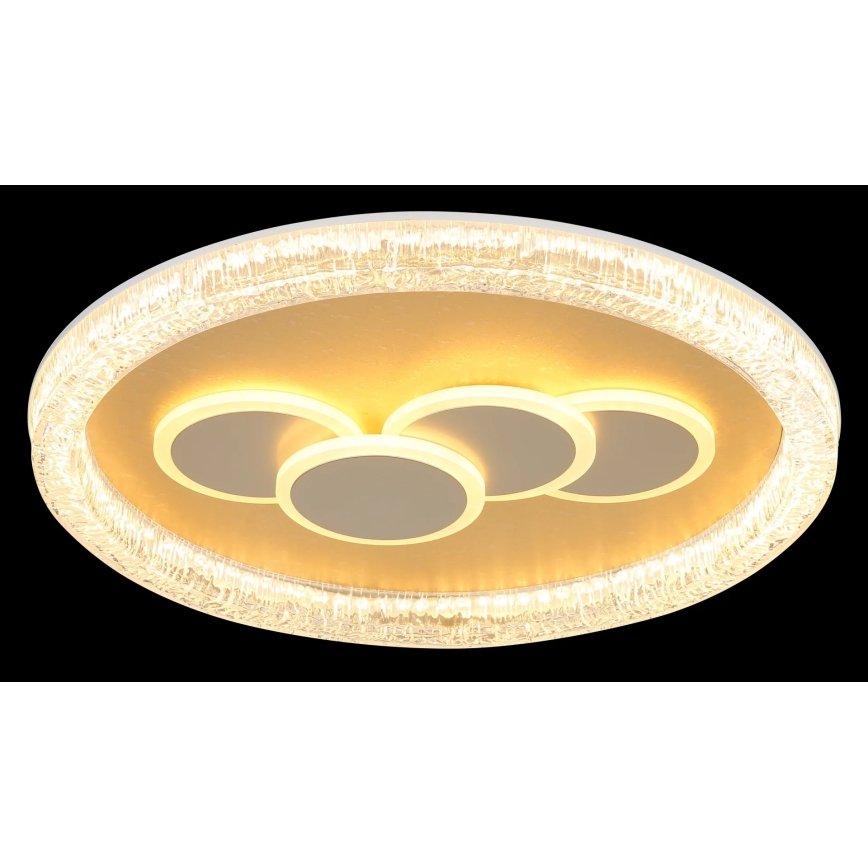 Globo - Plafonnier LED 40 W / 230 V, 3000 K, Ø 49,5 cm, doré