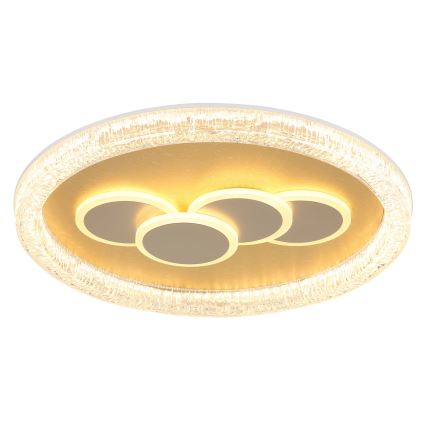 Globo - Plafonnier LED 40 W / 230 V, 3000 K, Ø 49,5 cm, doré