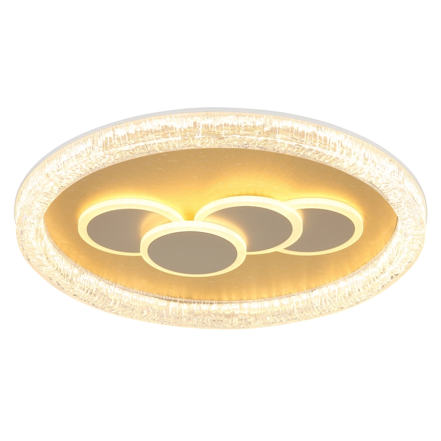 Globo - Plafonnier LED 40 W / 230 V, 3000 K, Ø 49,5 cm, doré