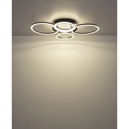 Globo - Plafonnier LED LED/40W/230V 4000K 72x52 cm noir