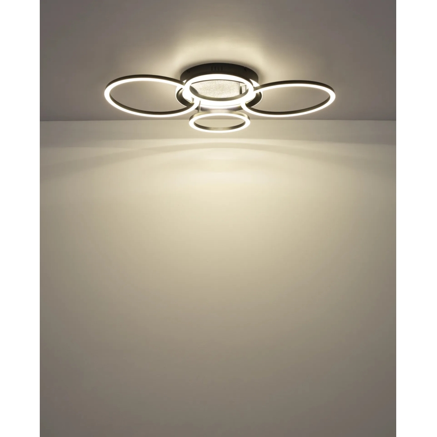 Globo - Plafonnier LED LED/40W/230V 4000K 72x52 cm noir