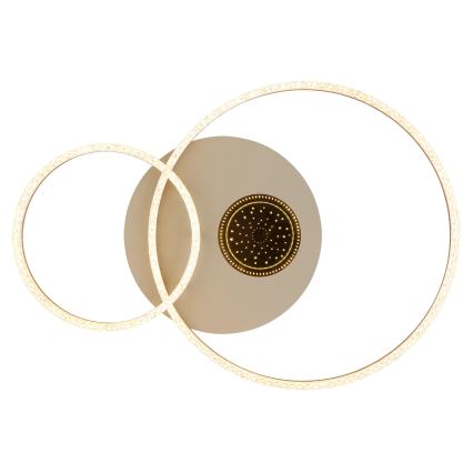 Globo - Plafonnier LED, 30W, 230V, 3000K, 70x50 cm, beige
