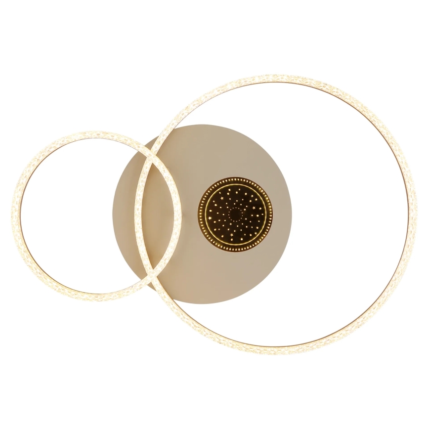 Globo - Plafonnier LED, 30W, 230V, 3000K, 70x50 cm, beige