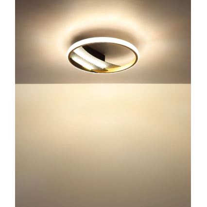 Globo - Plafonnier LED/12W/230V 3000/4000/6000K Ø 29,5 cm, doré