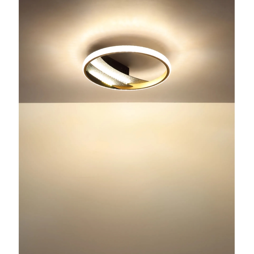 Globo - Plafonnier LED/12W/230V 3000/4000/6000K Ø 29,5 cm, doré