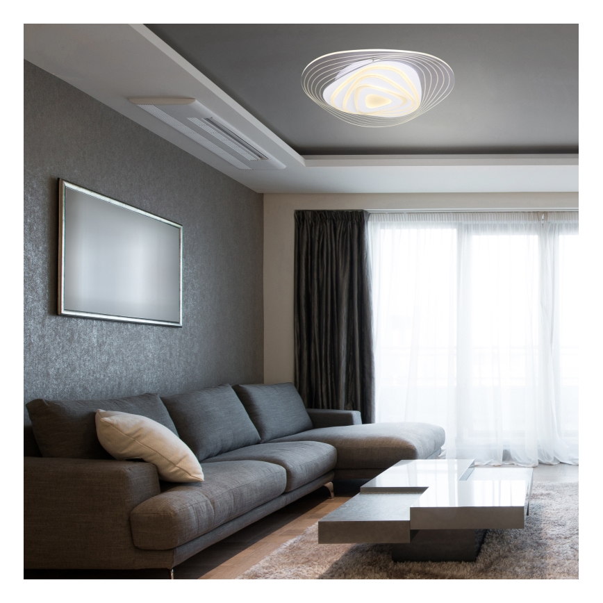 Globo - Plafonnier à intensité variable LED/40W/230V 3000-6500K 50,2x48,8 cm Wi-Fi Tuya + Télécommande