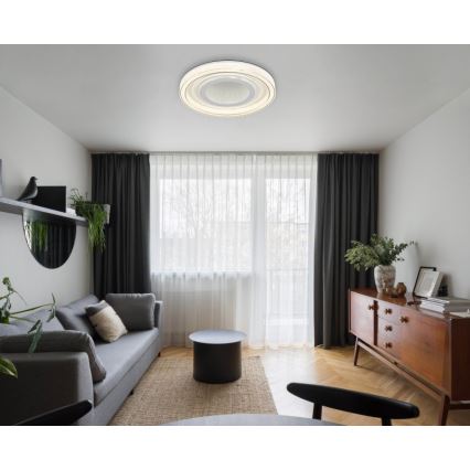 Globo - Plafonnier à intensité variable LED/48W/230V 2700-6000K d. 48 cm blanc + Télécommande