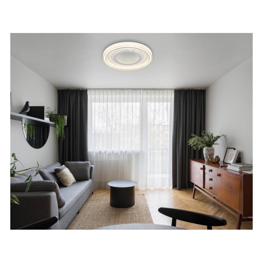 Globo - Plafonnier à intensité variable LED/48W/230V 2700-6000K d. 48 cm blanc + Télécommande