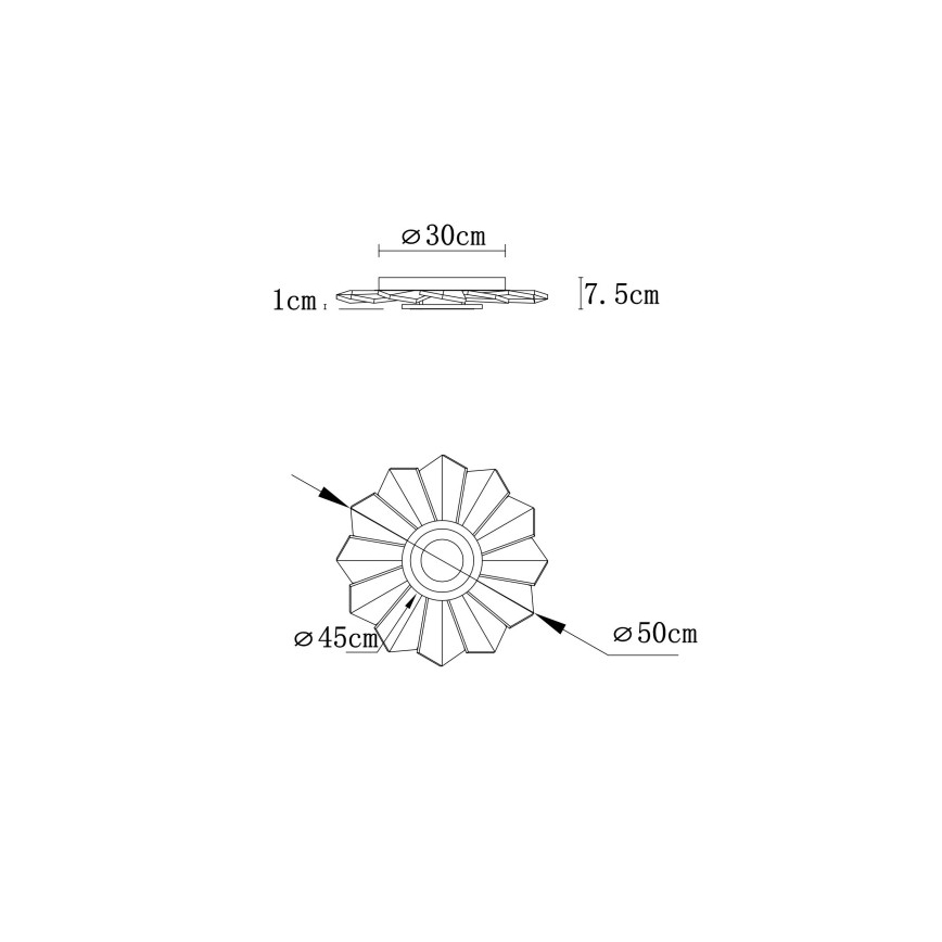 Globo - Plafonnier LED dimmable LED/58W/230V 2700-6000K Ø 50 cm blanc + télécommande