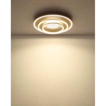 Globo - Plafonnier LED/40W/230V 3000/4000/6000K Ø 51 cm beige