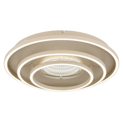 Globo - Plafonnier LED/40W/230V 3000/4000/6000K Ø 51 cm beige