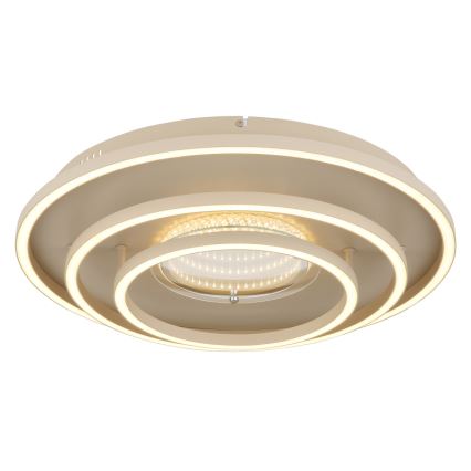 Globo - Plafonnier LED/40W/230V 3000/4000/6000K Ø 51 cm beige