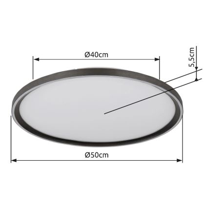 Globo - Plafonnier à intensité variable LED/48W/230V d. 50 cm 2700-6000K + télécommande