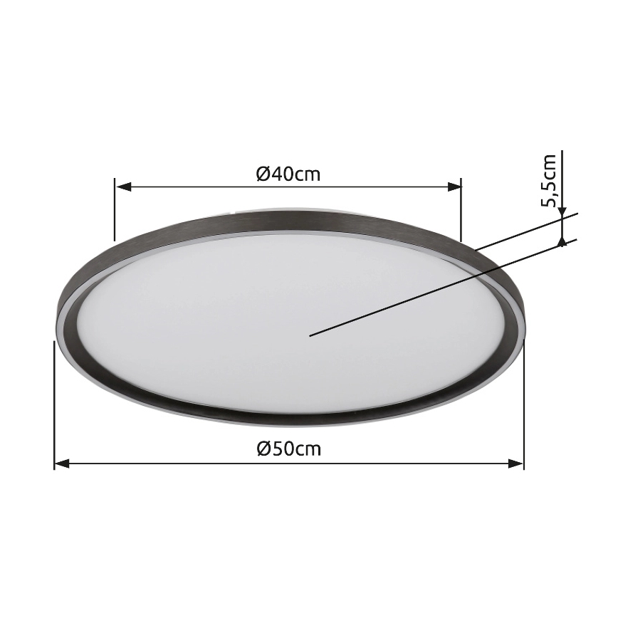 Globo - Plafonnier à intensité variable LED/48W/230V d. 50 cm 2700-6000K + télécommande